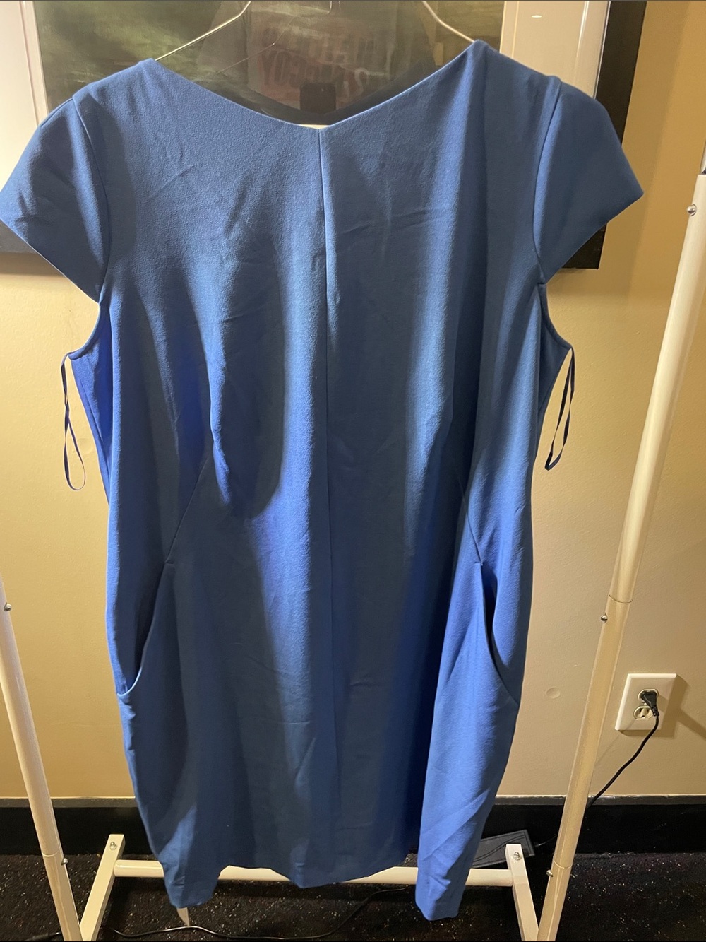 MM Lafleur. 12. Blue Women’s Cap-Sleeve Shift Dress